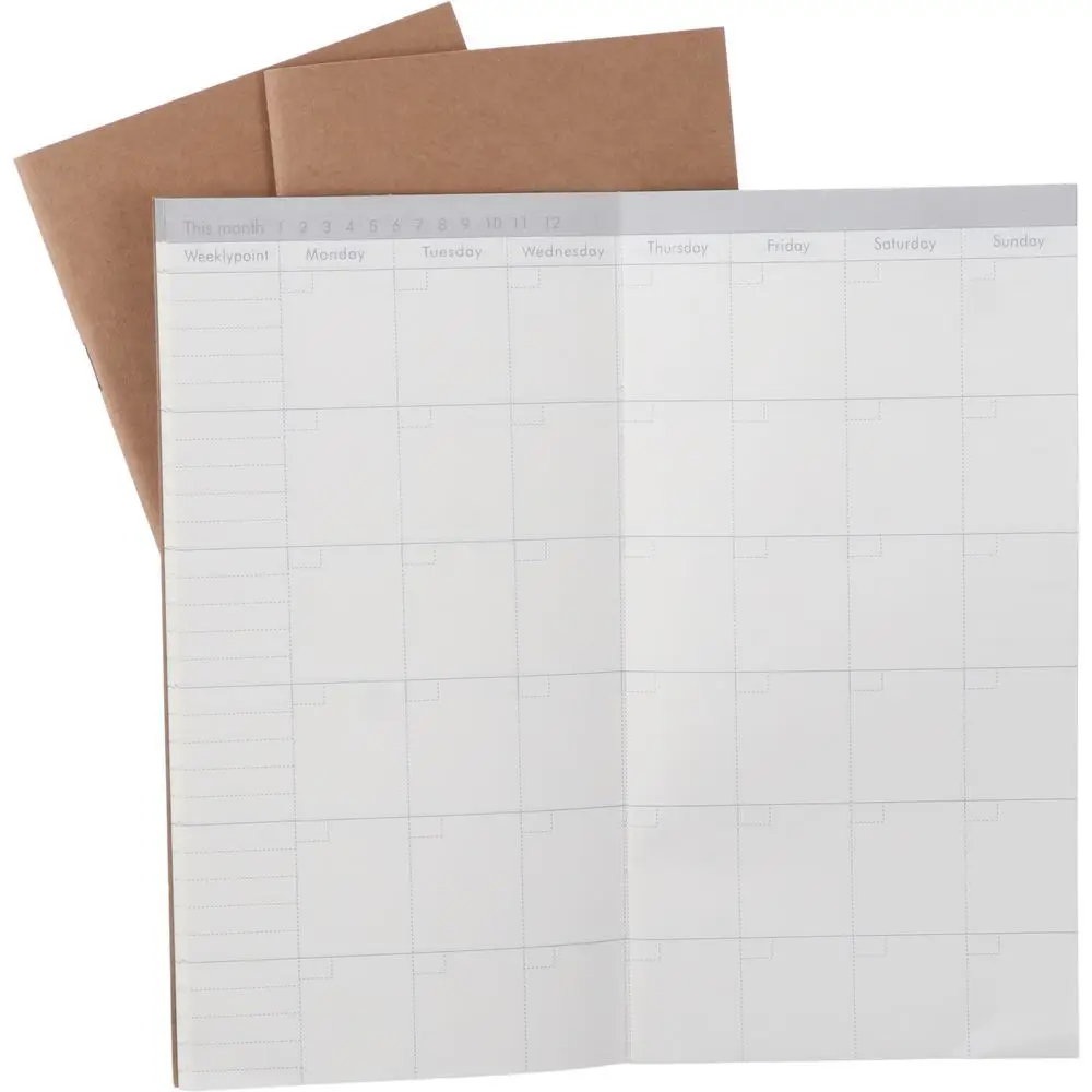 3 Pack Planners Personal Organizers Travelers Calendars Weekly Calendar Refills Monthly Refills Notebook Inserts Home