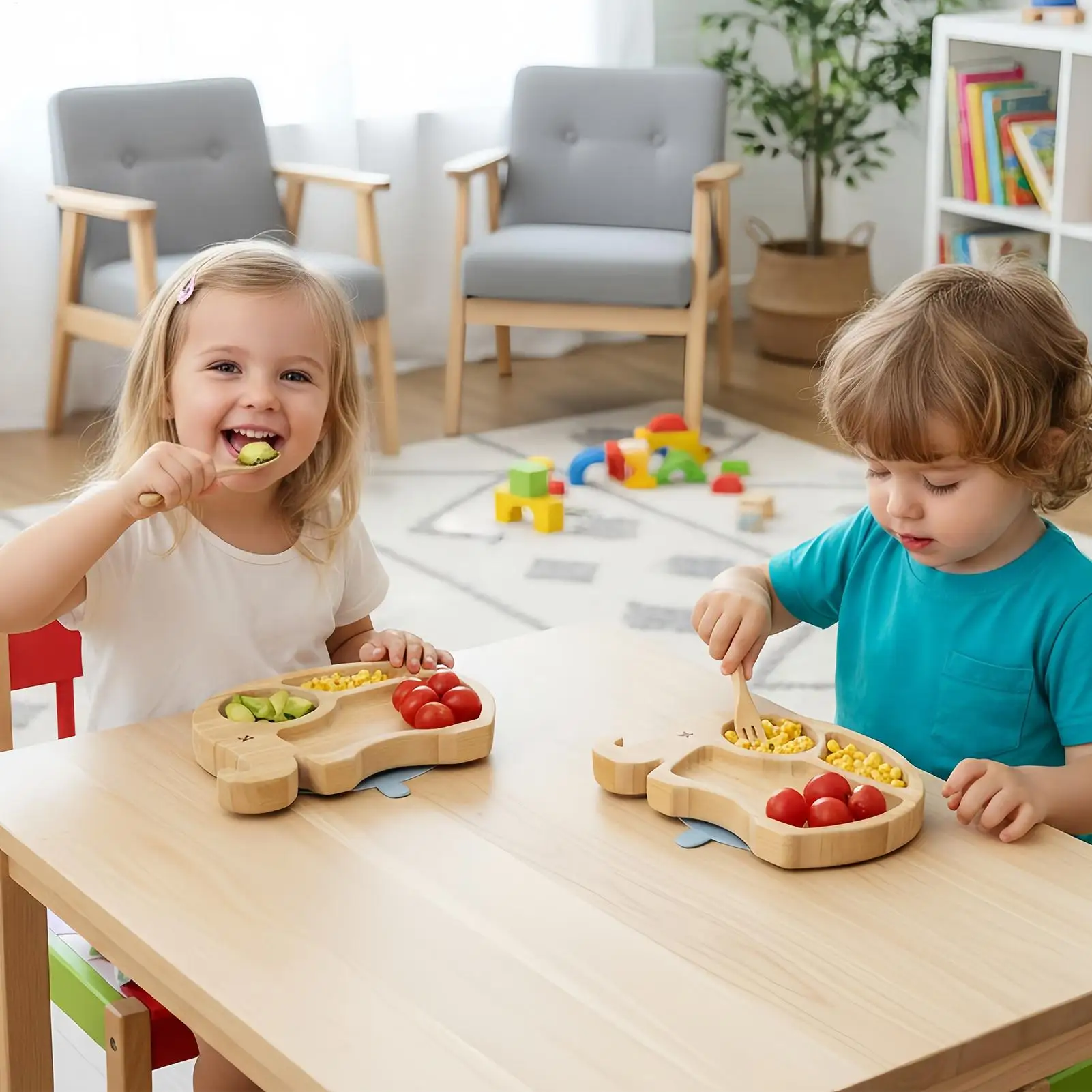 kids-dinner-set-cartoon-dinnerware-divided-plate-and-placemat-children-compartment-tableware-set-for-camping-outdoor-dining