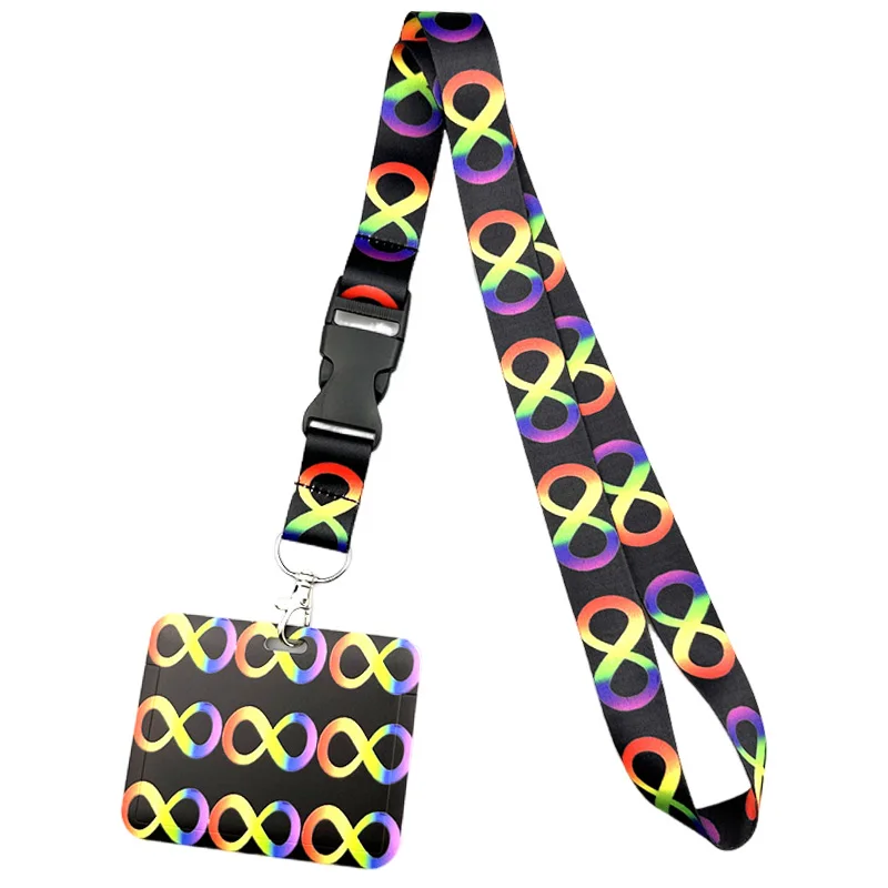 Neurodiversity Autism Awareness Lanyards Cool Neck Strap webbings ribbons Phone Keys ID Card Holder Lanyard Keys DIY Hang Ropes - view 3