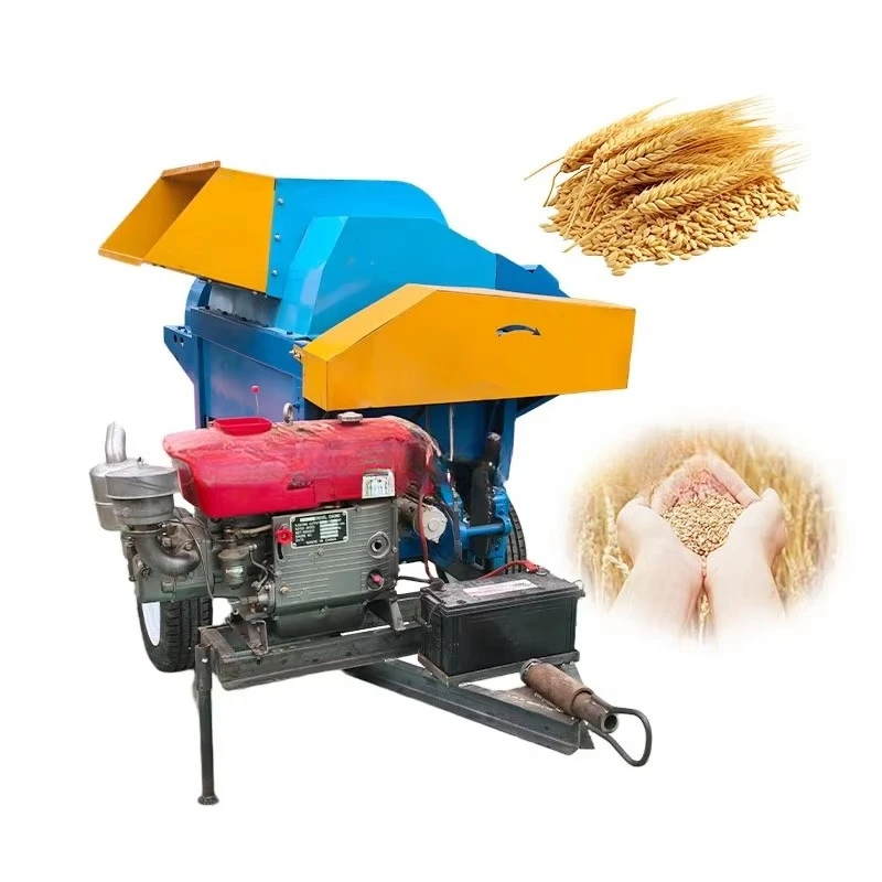 2025 New Design Multi-crop Thresher Machine with Engine for Corn Soybean Sorghum Millet Wheat Rice