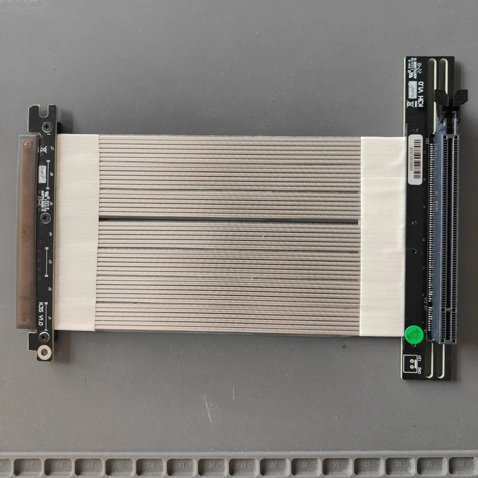 PCI Express X16 Graphics Card Vertical Bracket GPU Holder Base + GEN3 PCI-E 4.0 3.0 16X Riser Card GPU Extension Cable 90 Degree