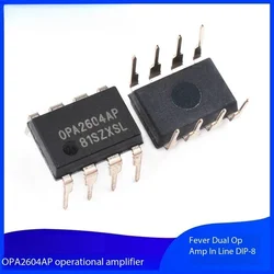 AMPLIFICADOR DE doble potencia para audiófilos, dispositivo de audio en línea, chip DIP-8 IC, 2 piezas, OPA2604AP, OPA604AP