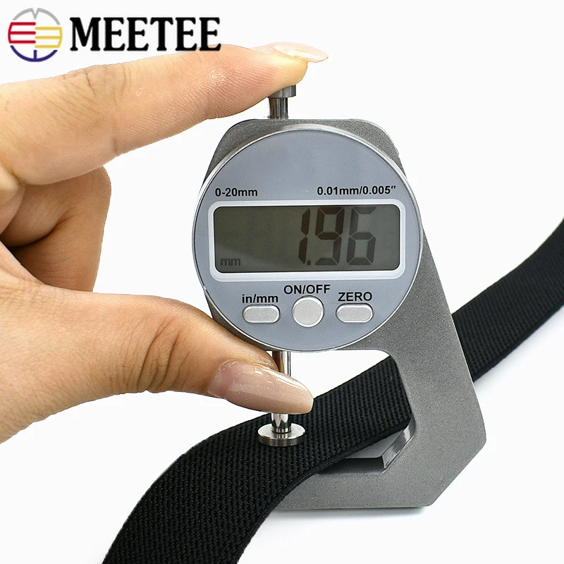 2/5Meter Meetee 20-70mm Black Thicking Elastic Bands Webbing Bag Clothes Garment Decorative Rubber Tape DIY Sewing Accessories