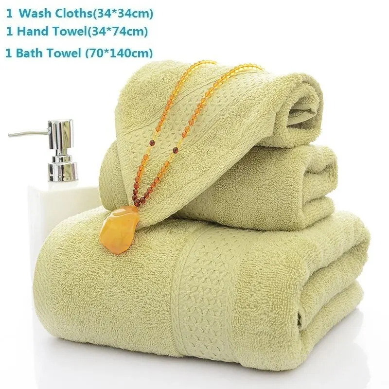 Ensemble de serviettes de bain en coton douces et absorbantes_voghion.com