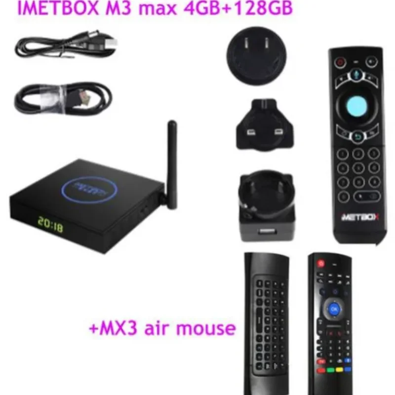 Imagem -03 - Max Android 12 tv Box gb 128 gb 8k Hot Coréia Japão Eua Austrália Tailândia Cingapura Reino Unido Svicloud no Estoque Imetbox-m3