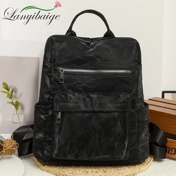 Luxury Designer Ladies Bookbag Fashion Women Backpack High Quality PU Leather Backpacks Large Capacity Travel SchoolBag Mochilas