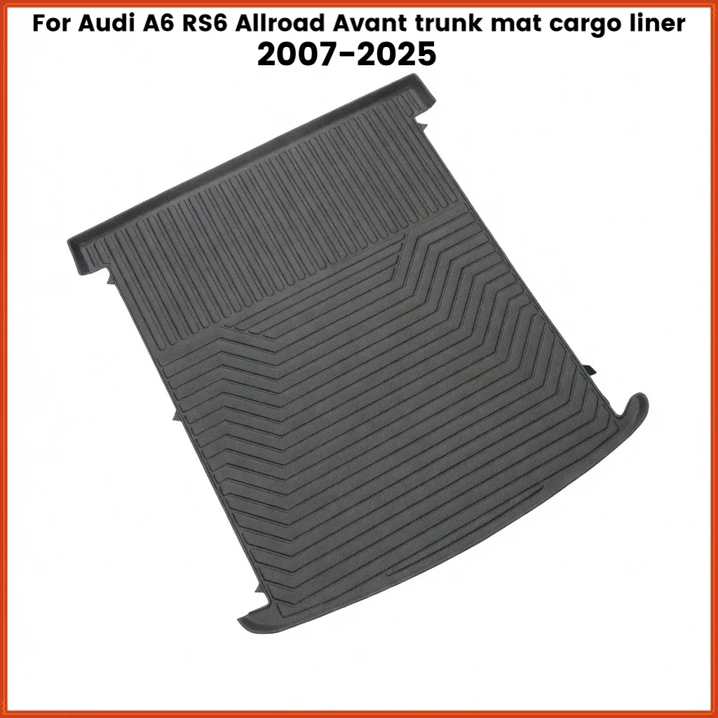 TPE 3D Trunk Mat for Audi A6 Avant/Allroad/TOURING 2007-2025 Cargo Integrated Split Seat Accessories Weatherproof Rubber Cargo O
