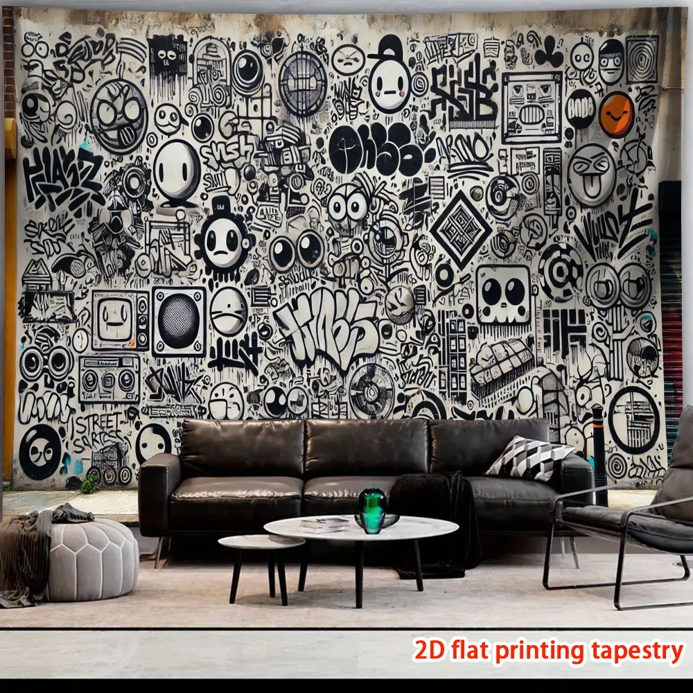 Wall Scroll Tapestry - Trendy graffiti wandtapijt straatkunst pop graffiti