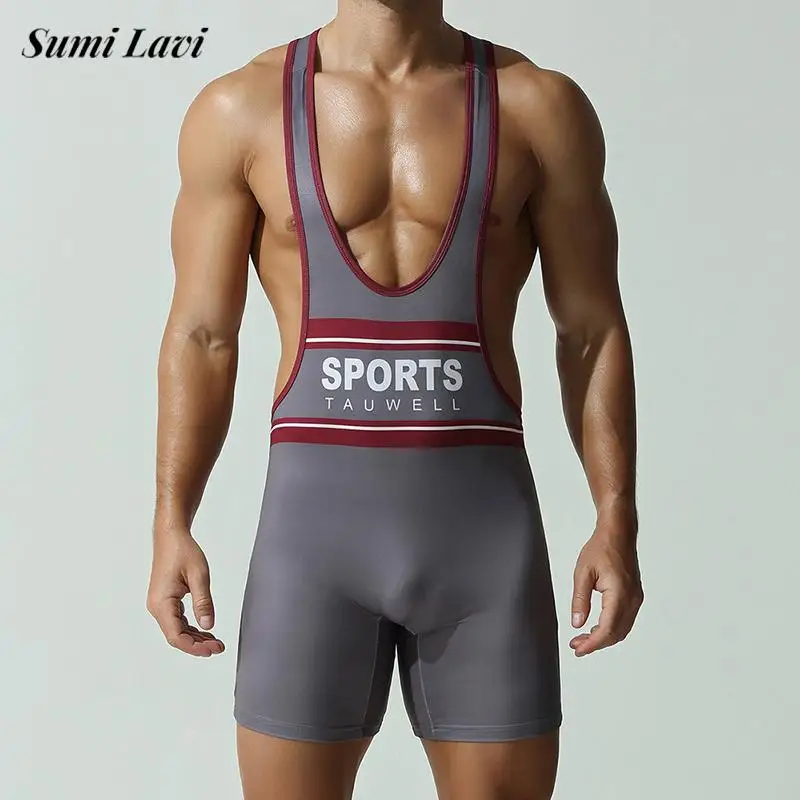 Summer Mens Sports Wear Fashion Slim Fit Shorts Romper Overalls Men Sexy Thin Breathable Sleeveless Bodycon Bodysuits Male Gyms