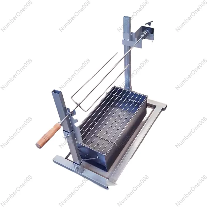 Outdoor Electric Automatic Rotating Grill Leg Rack Detachable Chicken Roaster Home Stainless Steel Barbecue Equipment