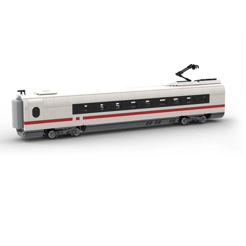 City Car Model MOC Building Bricks ICE 3 High-Speed Passenger Train Modular Technology Gifts Holiday Assemble Children Toys