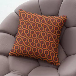 New Style Sofa Pillowcase Cushion Cover Funny Lattice Print Two Direction Short Plush Body Pillow Case Bedroom Home Decor 45x45