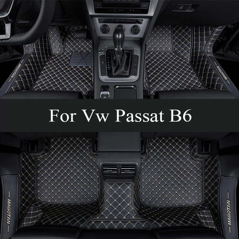 

Custom Car Floor Mats for VW Vw Passat B6 2005-2011 Year Eco-friendly Leather Car trunk mat Interior Details