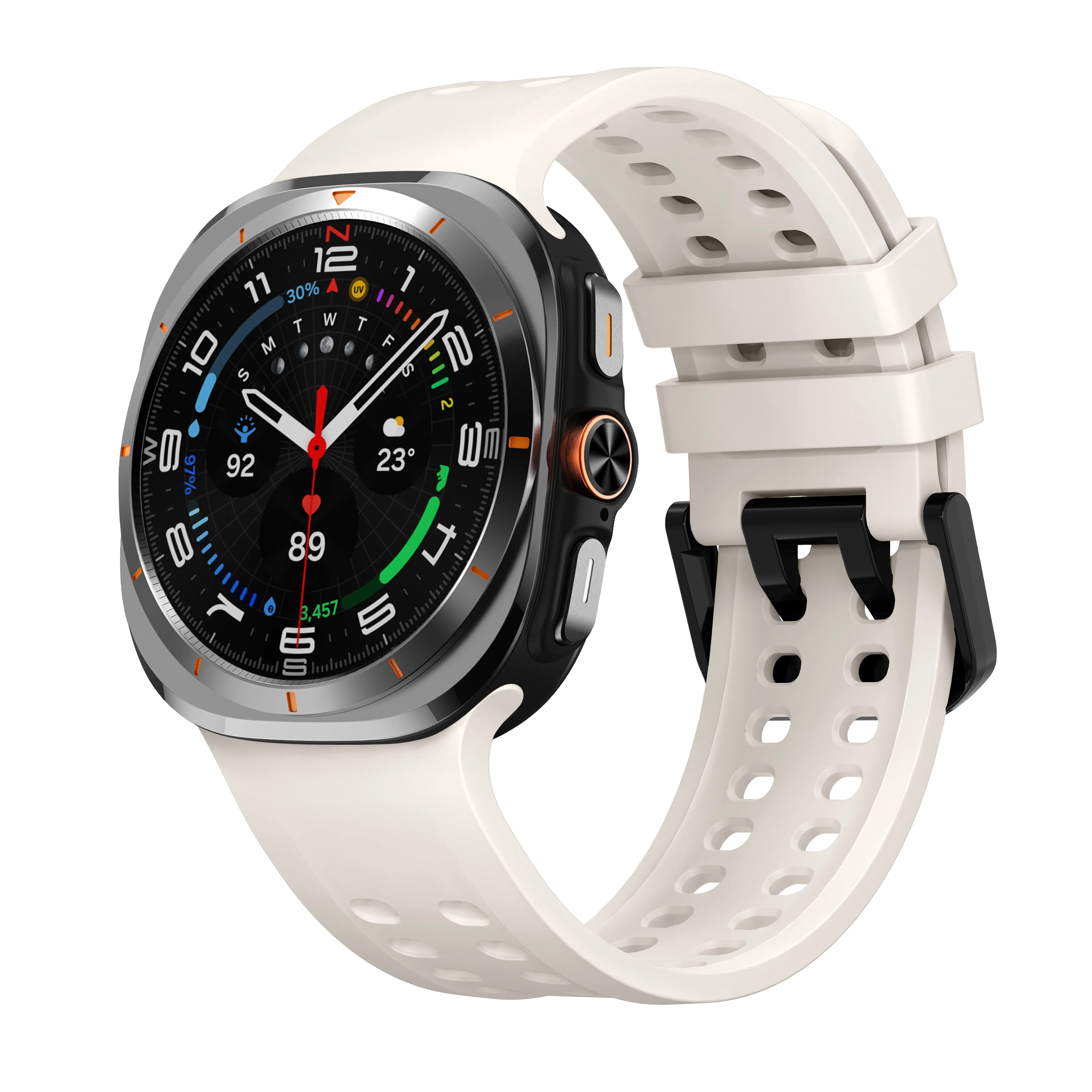  ﻿ Original Silikonarmband für Samsung Galaxy Watch Ultra 2 Armband 47mm Sport Ersatzarmband correa Galaxy Watch 2026 Ultra – Detail 22