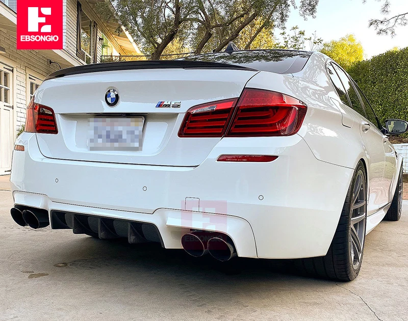 Real Carbon Fiber Spoiler Accessories For BMW 5 Series F10 Car Trunk Rear Lip Tail Wing Refit BMW5 Body Kit P Style 2012-2018