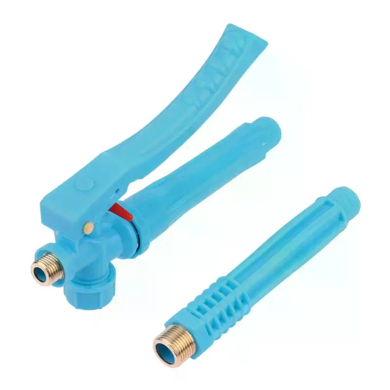 Light Blue Sprayer Handle Trigger Press Switch With Lock Copper Joint For Electric Spraying Hand Sprayer Garden Accessories