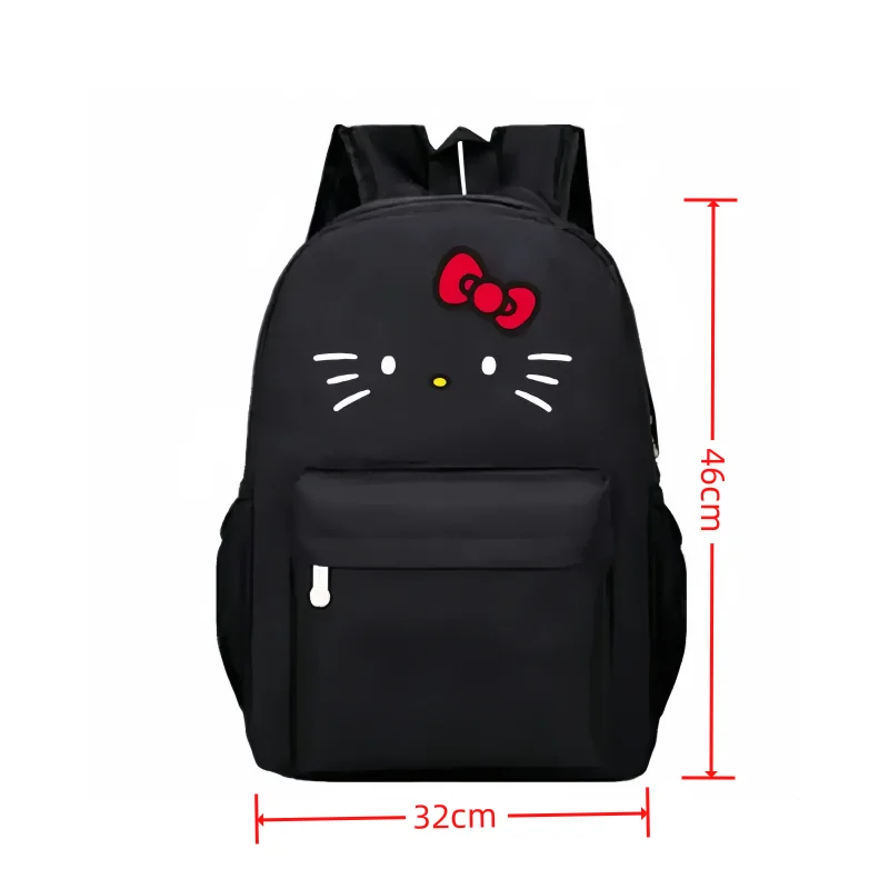 Plecak damski torba podróżna z nadrukiem Hello Kitty o dużej pojemności 12.6 cali * 18.11 cali plecak na laptopa Oxford materiał tkanina 20-35L