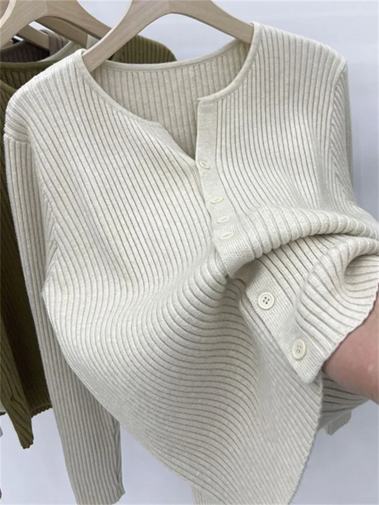 

Cropped Knitted Cardigan Women Vintage Elegant Single Breasted Cardigans Female Casual Button Solid Color Cardigans Tops Ladies