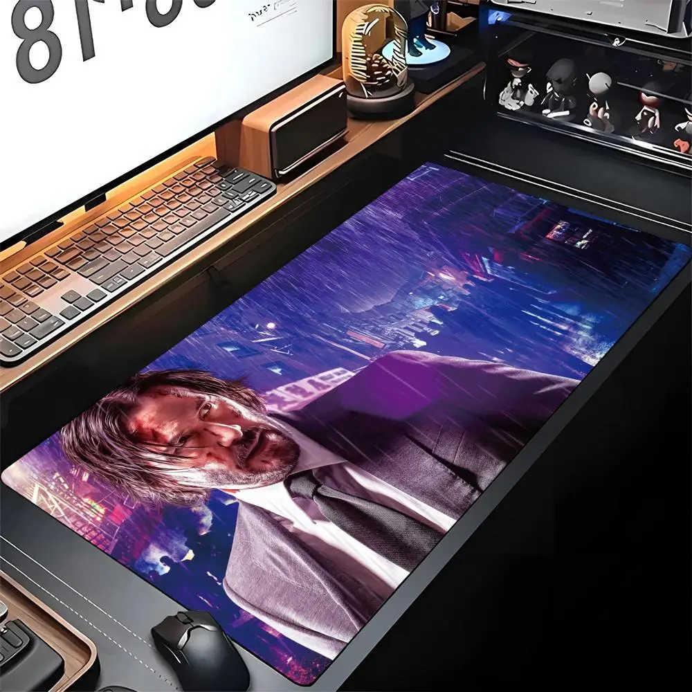 John WickS Mouse Pad Edge Big Gaming Locking Xxl Computer Gamer Large Rubber Art Mousepad Laptop Desk Mat