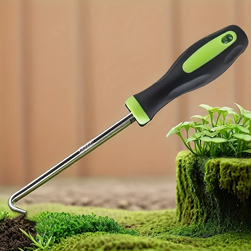 U-förmiger Nagelentfernungshaken, geeignet für Gartenriss- und Pflasterfugen – leicht und praktisch – aus Metall gefertigt – Detail 2