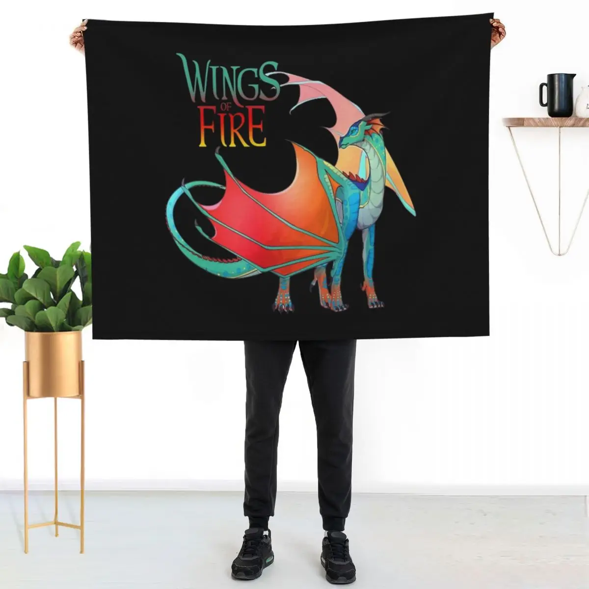 

Wings Of Fire - Queen Glory Throw Blanket Easy Care Comfortable Blanket for Couch
