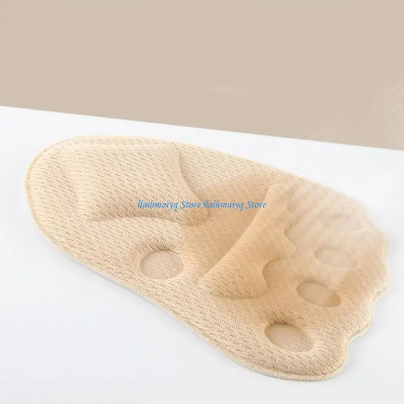 

573B Pack of 3 Thin Shoe Cushioning Ventilated Net Against Slip Insoles for Exact Footwear