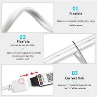 USB RGB Neon LED Strip 1M 2M 3M 5M WiFi 5V RGB Strip Work With Tuya App/Smart Life/Alexa for Game Home Neon Decor Lighting 2