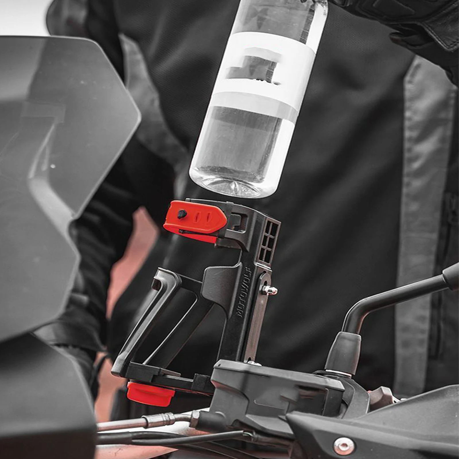 قابل للتعديل دراجة نارية المشروبات زجاجة ماء شرب كأس حامل لهوندا NC750X لسوزوكي DL650 لسيارات BMW R1200GS ADV #2