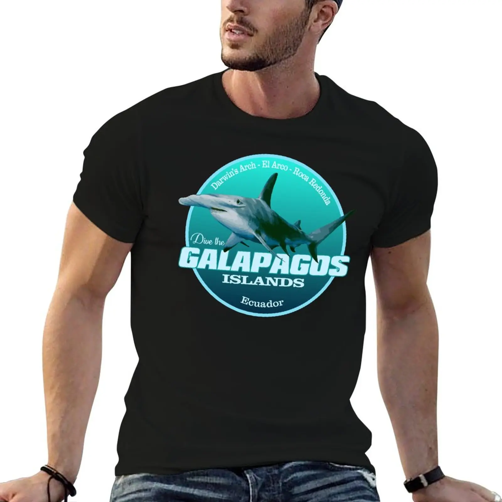 

Dive The Galapagos Islands (DD2) T-Shirt man t shirt cotton man t shirts for men casual T-Shirt