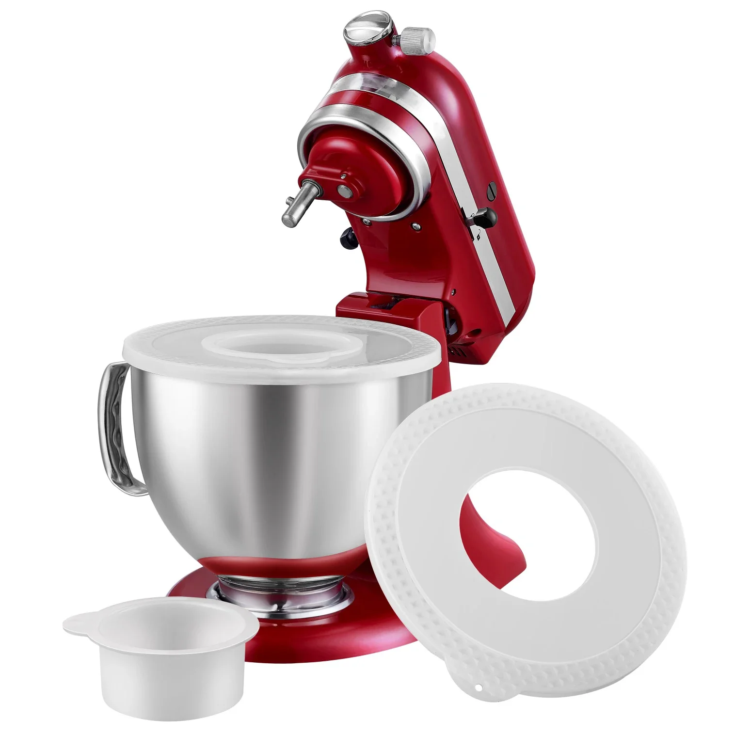 1 unidad de tapa protectora de silicona para tazón de batidora de pie con cabezal inclinable de 4.5-5 cuartos, compatible con accesorios DIY KitchenAid