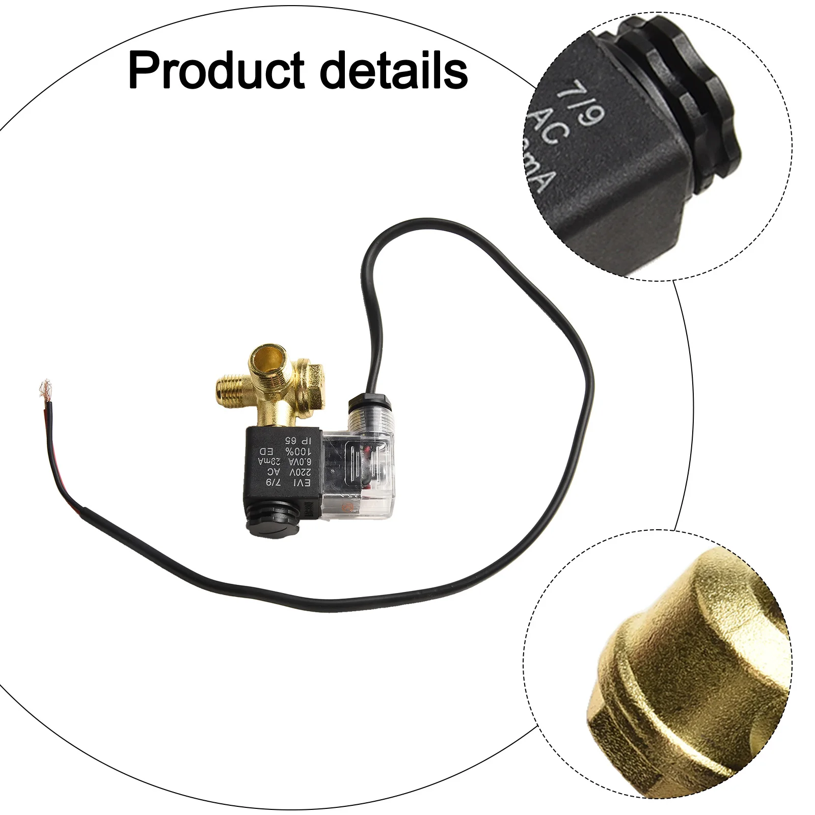 

3 8'' M14*1.5mm Solenoid Valve Power Off Exhaust Versatile Usage Compact Design Easy To Install Efficient Functionality