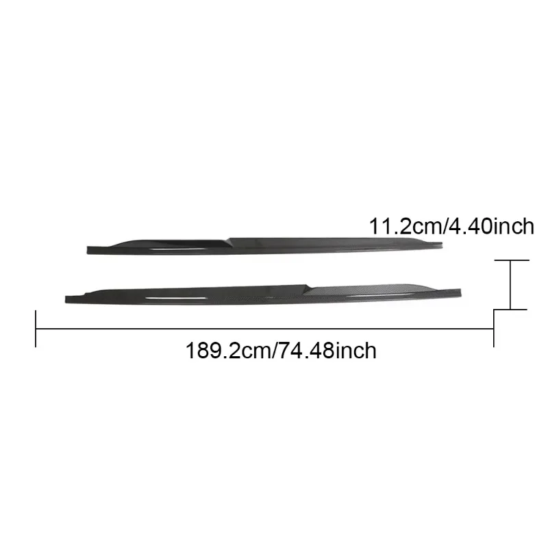 Dry Carbon Fiber Side Skirts for Audi R8 V10 2020-2024