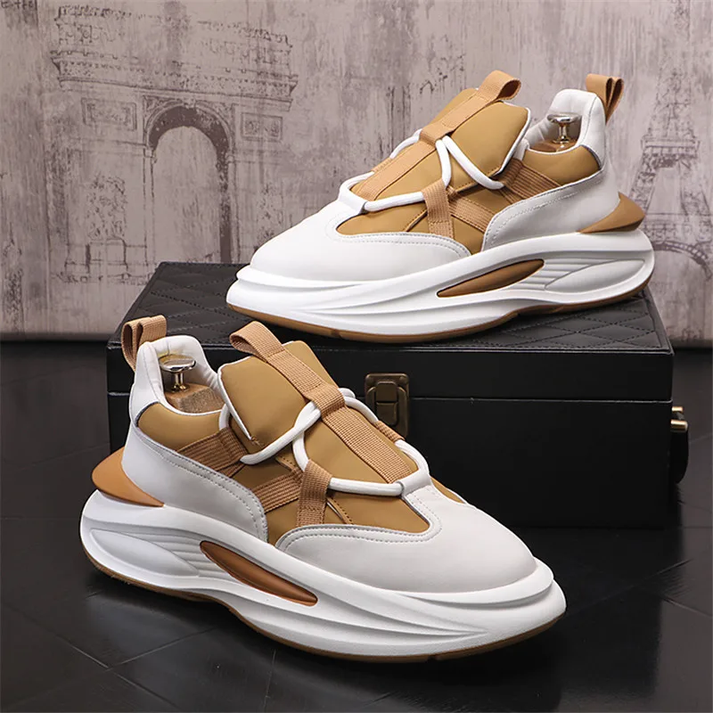 Fashion Men Causal Shoes Designer Sneakers Outdoor Luxury Basketball Shoes Platform Comfortable Sports Casual Soft-soled Shoes