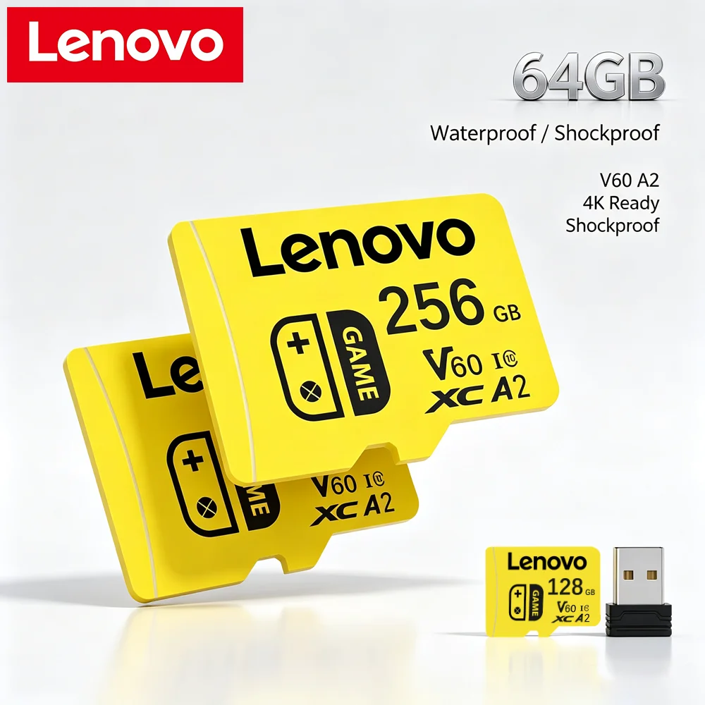 Lenovo 512GB microSD Express Card for Nintendo Switch High-Speed 120MB/s Read 150MB/s Write 110MB/s Sustained Nintendo Switch