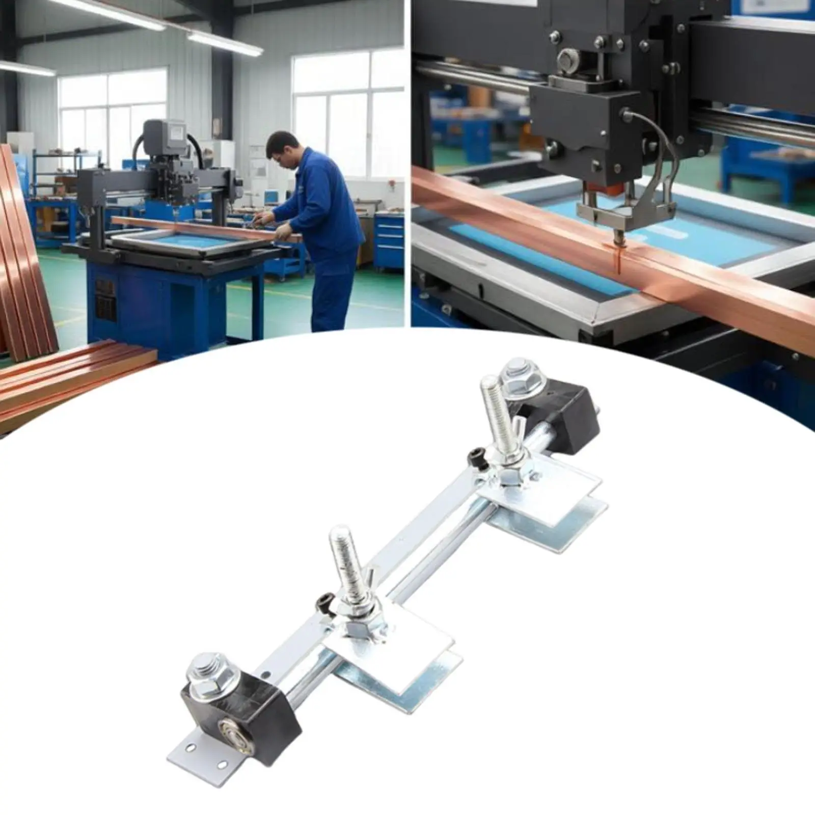 Silk Screen Printing Hinge Clamp, Professional Metal Sturdy for Silk Screen Printer Heavy Duty