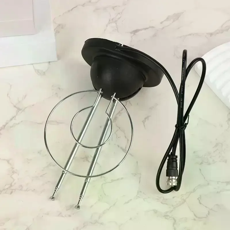 1PC Indoor Loop Rabbit Antenna Analog Digital Signal Universal Antenna VHF/UHF/HDTV