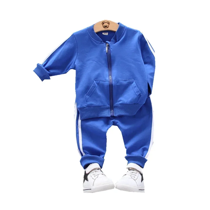 

Spring Autumn Children Cotton Clothes Baby Boys Girls Sport Zipper Jacket Pants 2pcs/Set Kids Toddler Fashion Casual Tracksuits