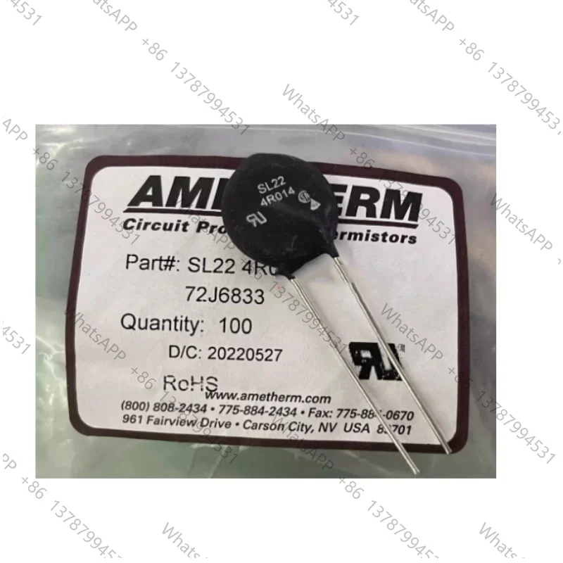 SL22-4R014 surge current limiter, SL22 4R014 4 Ω 4R 14A