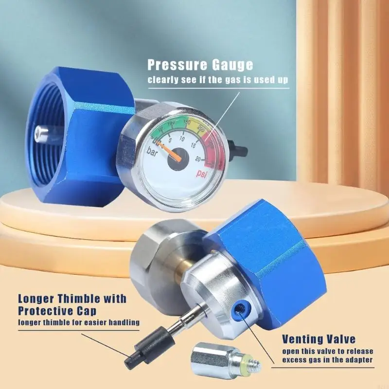 2025 بروبان جديدة مناسبة مع ملمس معدني لقياس الضغط لشواية مقطورة السفر