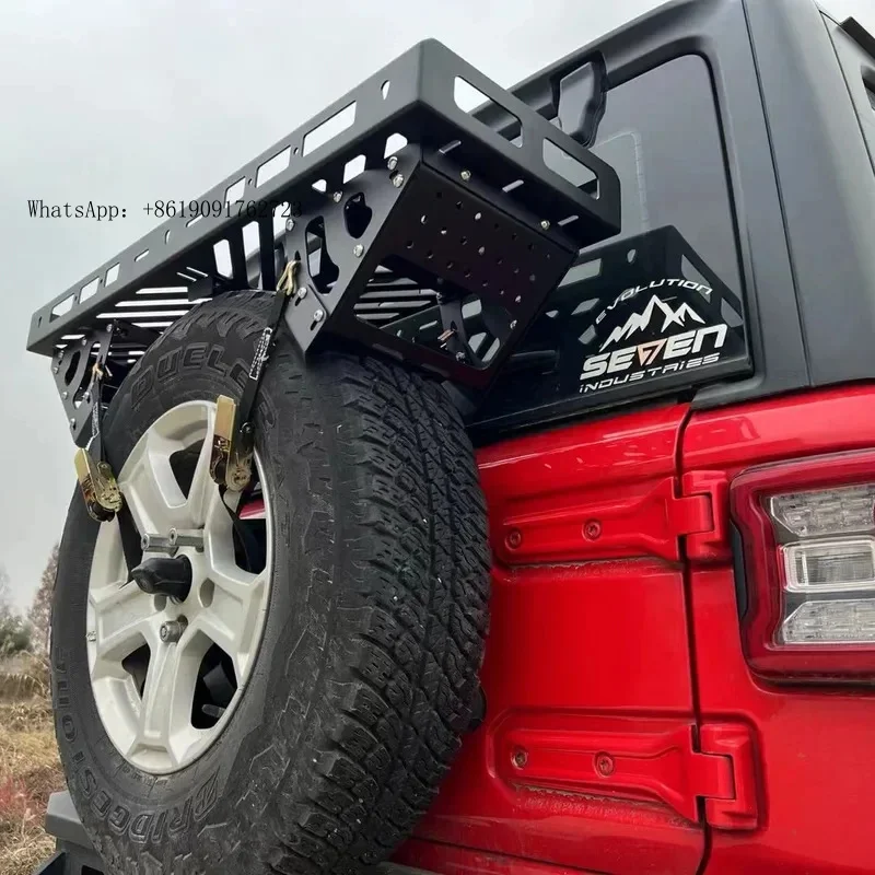 

Factory Hot Selling Gobison Universal offroad car accessories part Spare Tire Utility Basket Spare Tire Platform