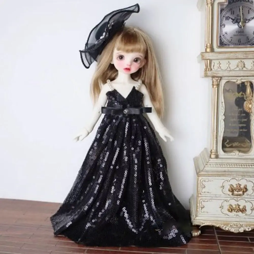 فساتين الدانتيل اليدوية تنورة موضة عادية حمالة لامعة تنورة مع عقال DIY بها بنفسك اكسسوارات لدمى 1/6 BJD 30 سنتيمتر #3