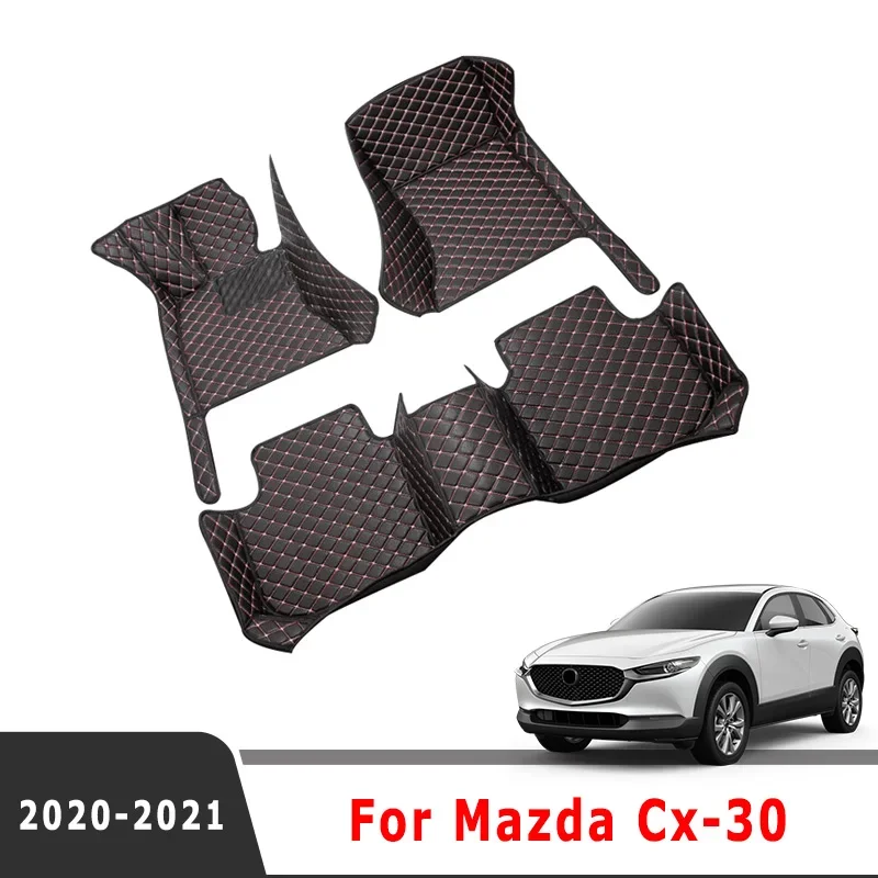 

Автомобильные коврики для Mazda Cx-30 cx30 2024 2023 2022 2021 2020, автомобильные ковры, водонепроницаемые аксессуары для интерьера, чехол для ног