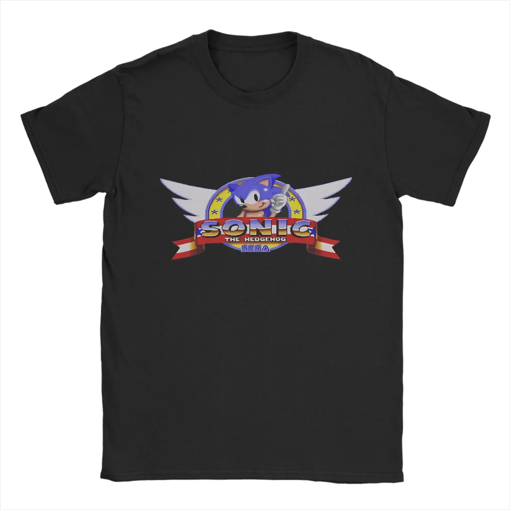 sSONIC THE HEDGEHOG Lustiges Grafik-T-Shirt aus 100 % Baumwolle. sSonic the Hedgehog T-Shirts für Herren – Detail 4