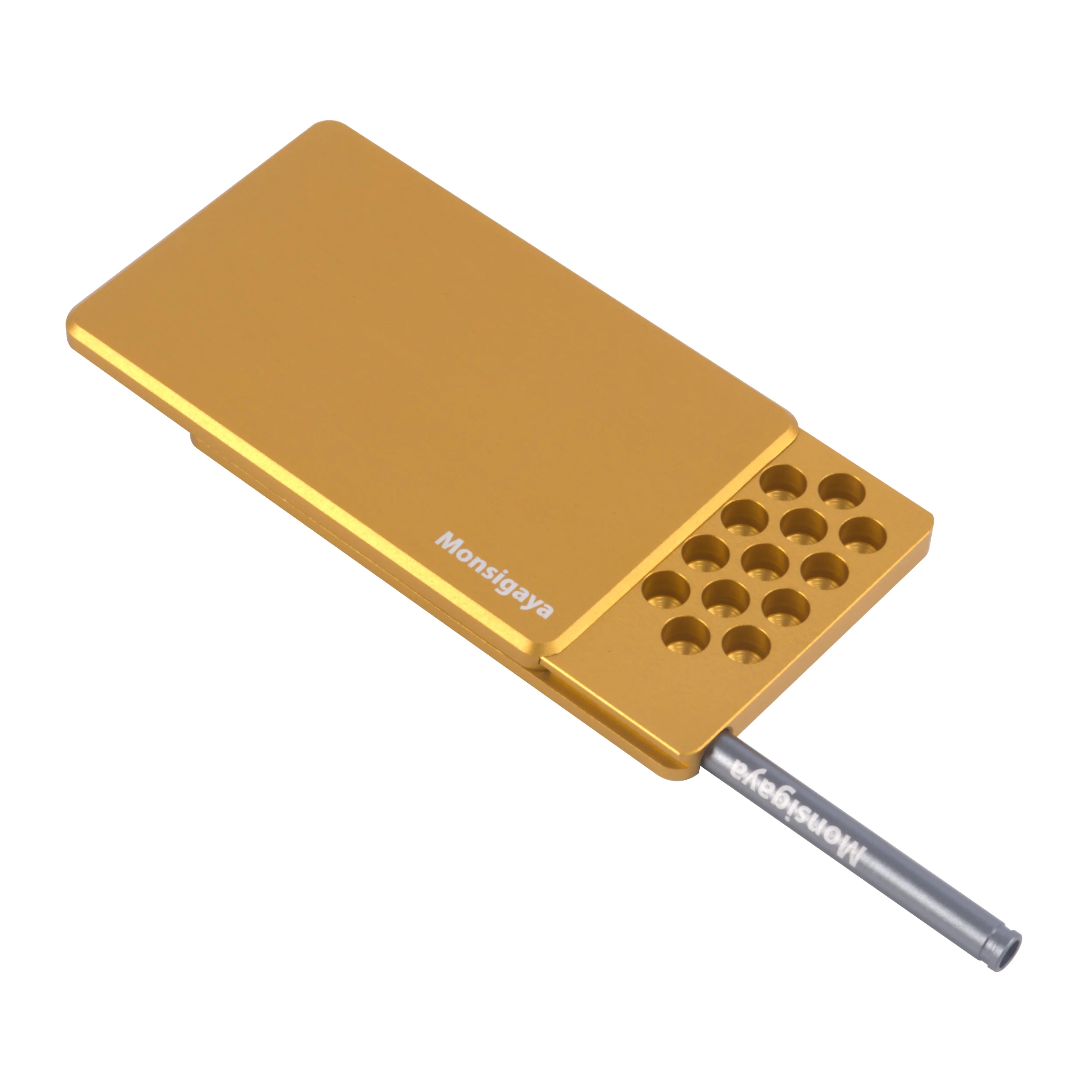 صندوق السعوط المعدني المكون من 45 حجرة مع محفظة طقم السعوط المصنوعة من سبائك معدنية مدمجة #1