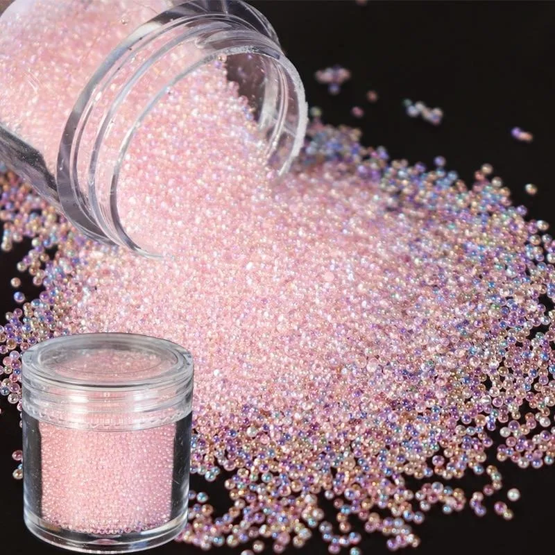 1Pc Beads Crystal Tiny Rhinestones for Manicure Glass Balls Micro Bead for Nail Decorations DIY Charms Nail Art Accessories