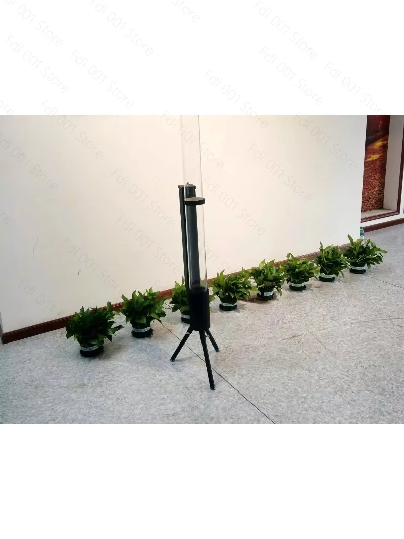 Vertical Wood-Burning Rocket Stove for Courtyard or Outdoor Use, Pellet Rocket Stove for Winter Heating, Compact and Efficient