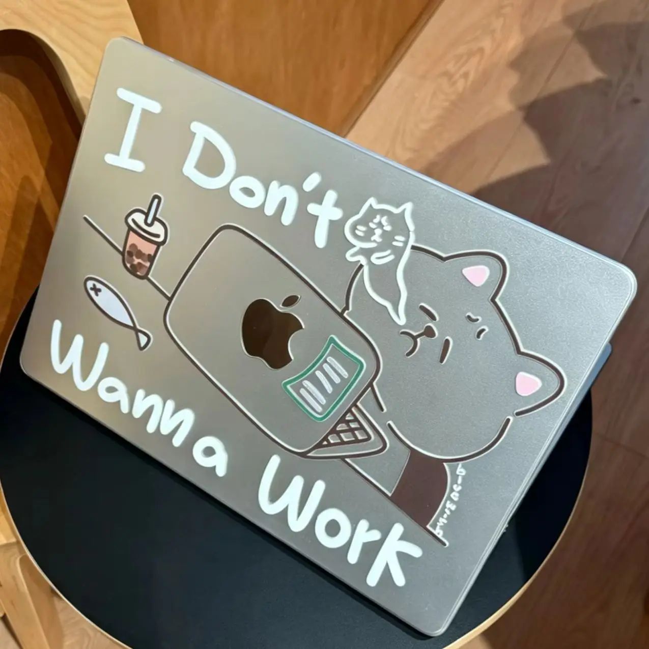 I Don't Wanna Work Shining Y2K Laptop Case For Macbook Air 13.6 M4 NEO 15 M3 Hard Cover For Mac Book Pro 13 M1 M2 14 M4 M5 16