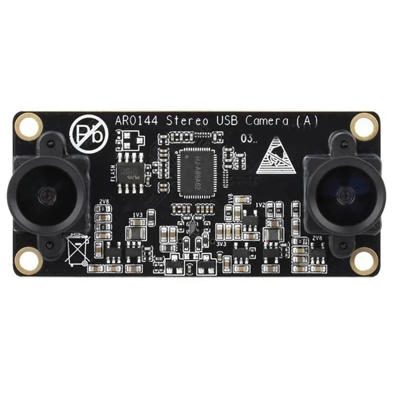 B04C-AR0144 2MP Stereo USB Camera Module Featuring AR0144 Sensor Chip, USB2.0 Interface, 52Mm Baseline, Synchronized Frame