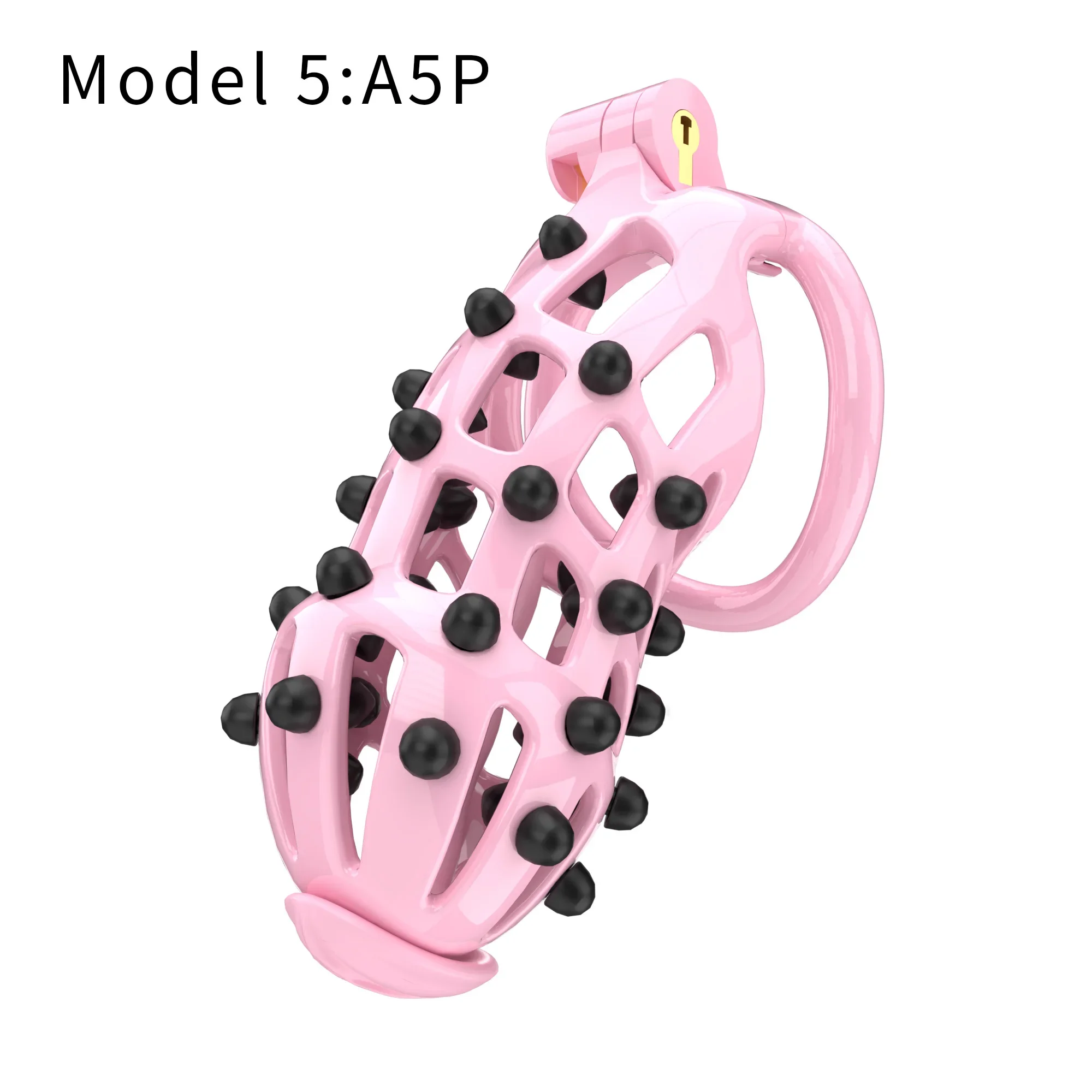 Lightweight Silicone Spikes Cock Cage with 4 Size Penis Rings Male Chastity Cage Device Urethral Stimulation Fetishism Sex Toys