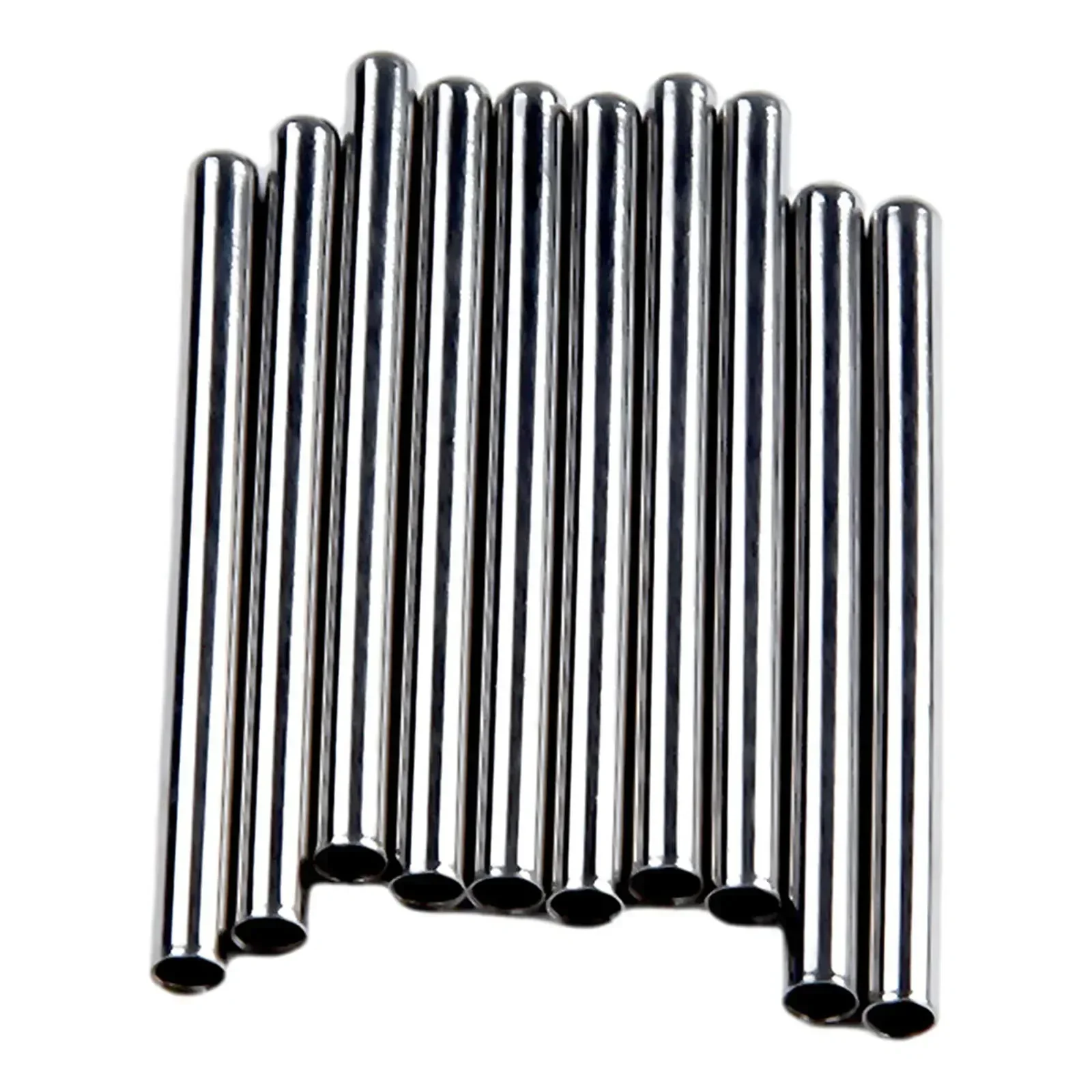 10pcs Temperature Probe Shell Stainless Steel Single Head Steel Tube Casing Pipes Protective Sleeve Sensor Protector Cover